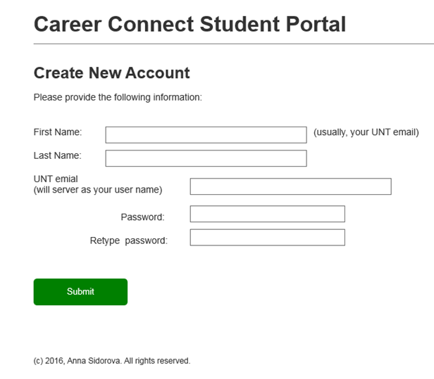 Create UI prototype for CareerConnect